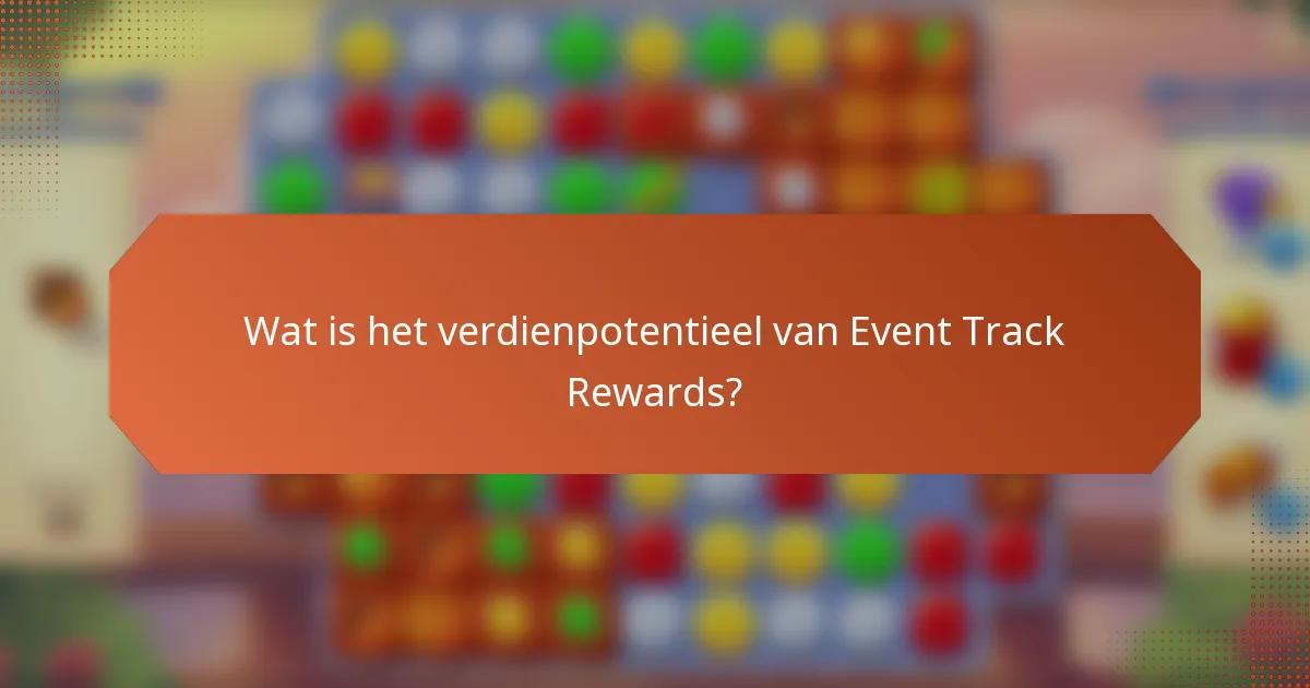 Wat is het verdienpotentieel van Event Track Rewards?